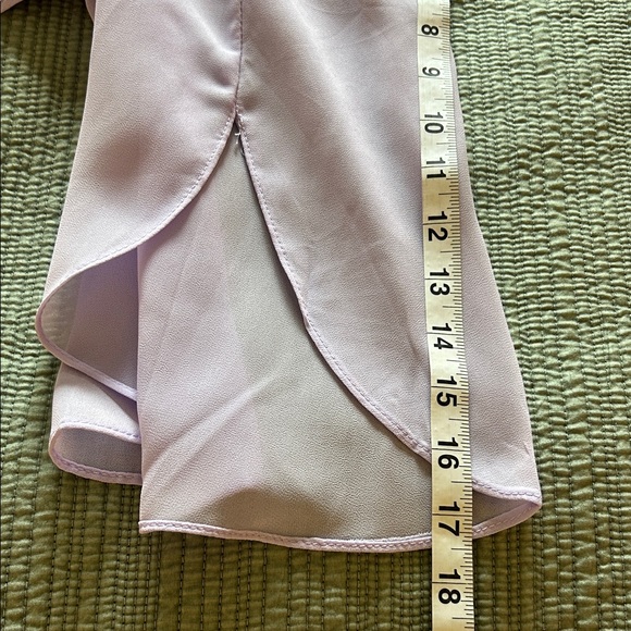 Acevog Lavender Chiffon Women's Blouse - Picture 8 of 9